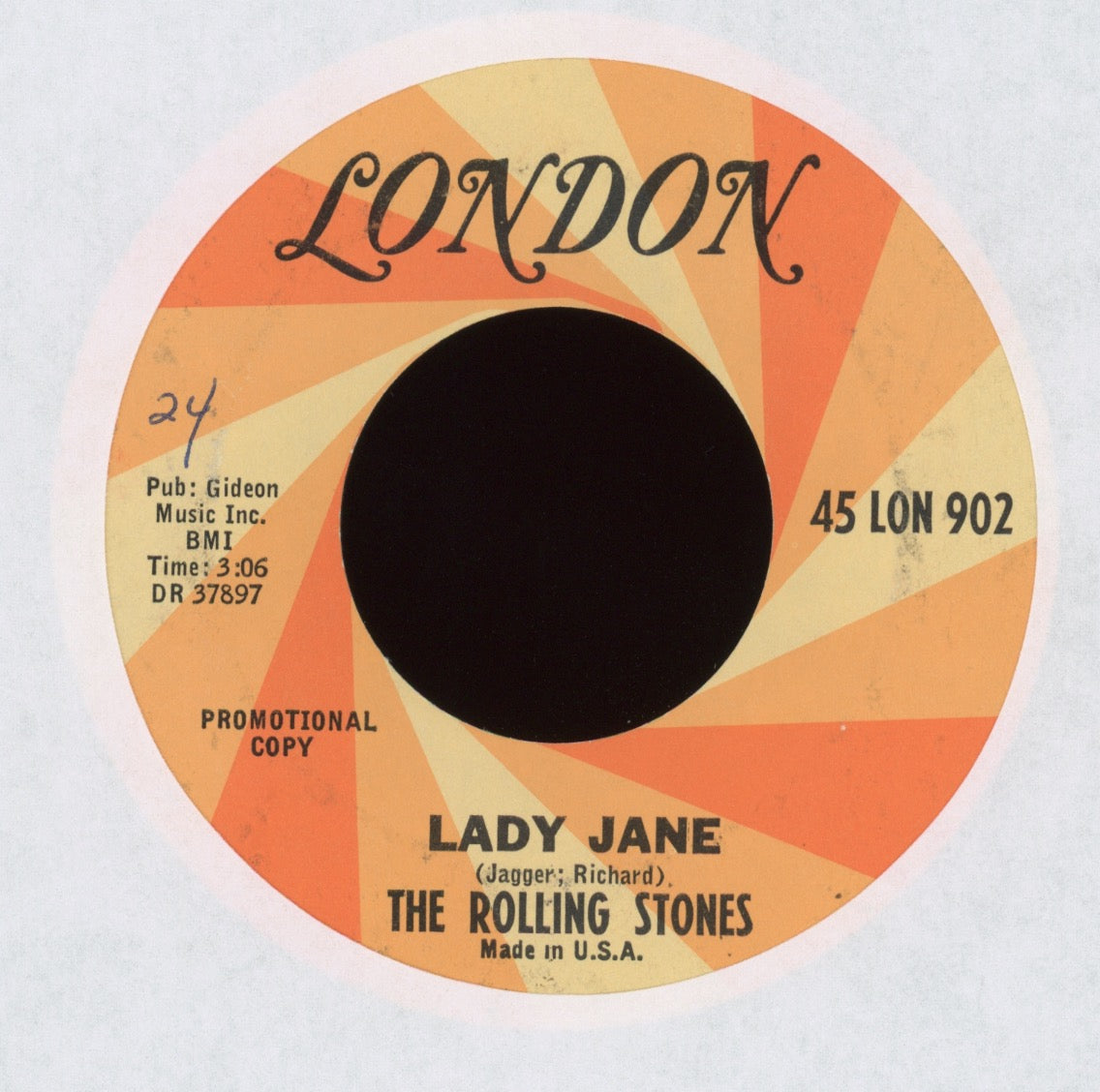 The Rolling Stones - Mothers Little Helper on London Promo Rock 45