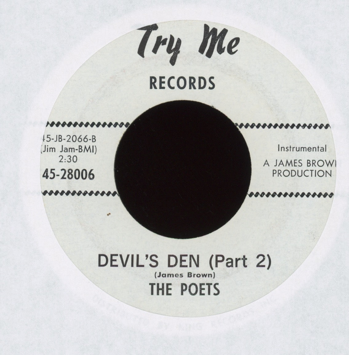 The Poets - Devil's Den on Try Me Promo Mod Soul 45