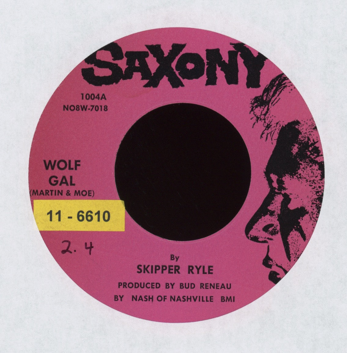 Skipper Ryle - Wolf Gal on Saxony Halloween Horror Rocker 45