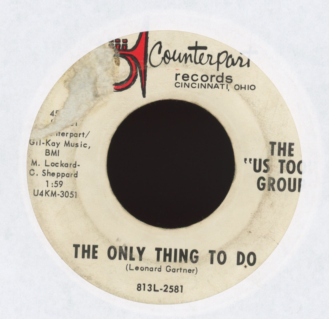 The Us Too Group - The Only Thing To Do on Counterpart Garage 45