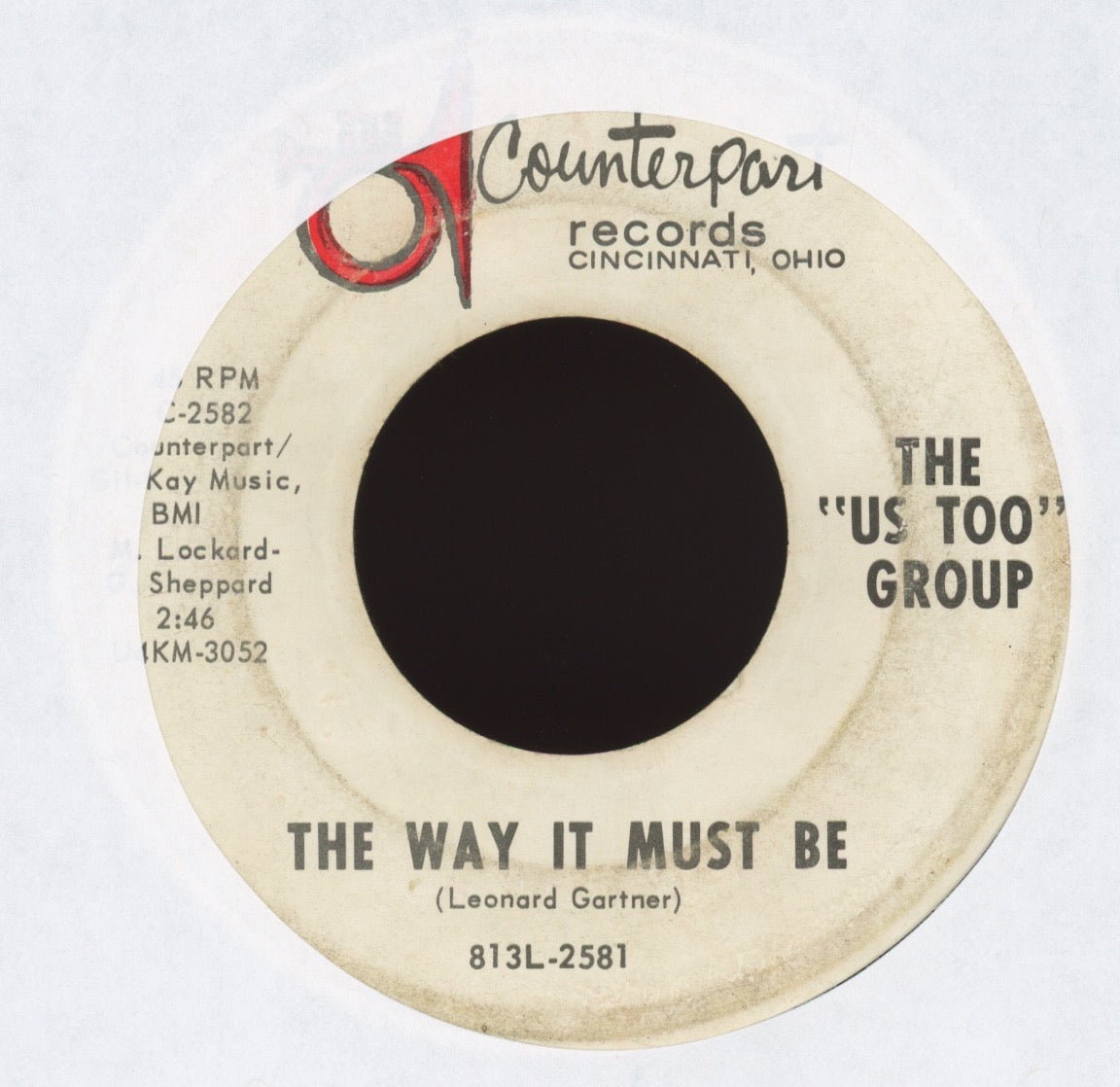 The Us Too Group - The Only Thing To Do on Counterpart Garage 45