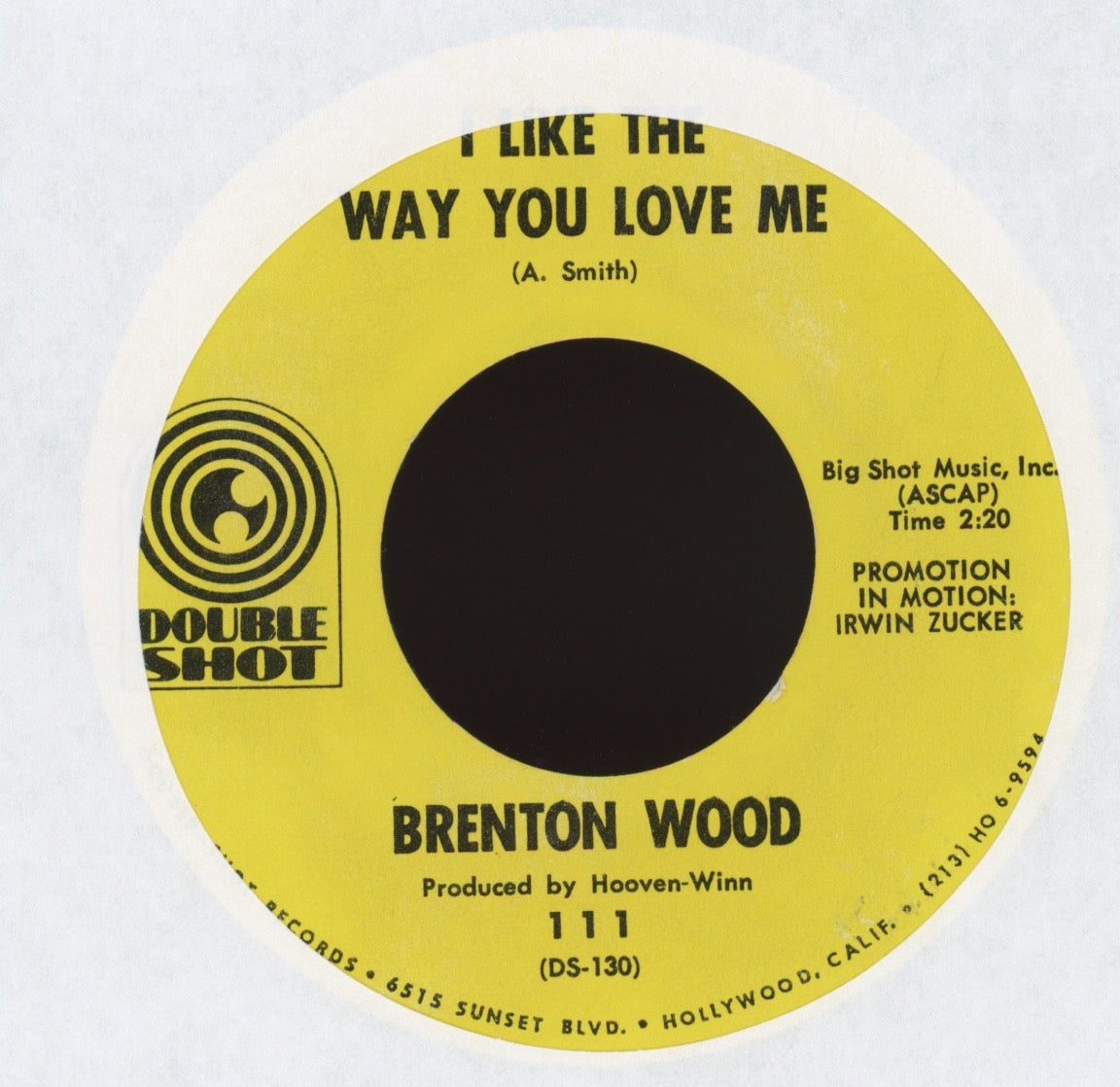 Brenton Wood - The Oogum Boogum Song on Double Shot Northern Soul 45