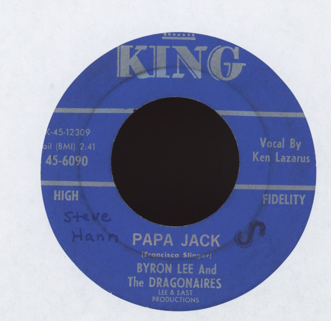 Princess Buster And Her Jamaicans - Ten Commandments (From Woman To Man) on King Reggae 45