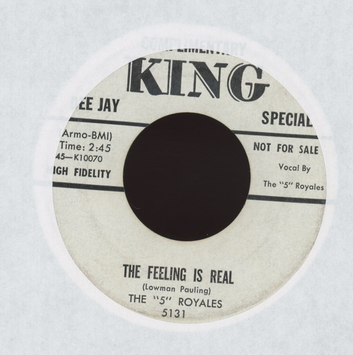 The 5 Royales - Do The Cha Cha Cherry on King Promo R&B Doo Wop 45