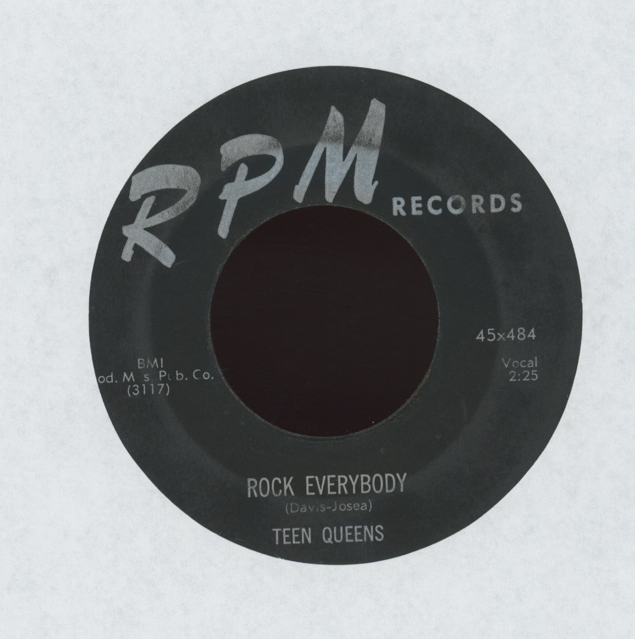 The Teen Queens - Rock Everybody on RPM R&B Rocker 45