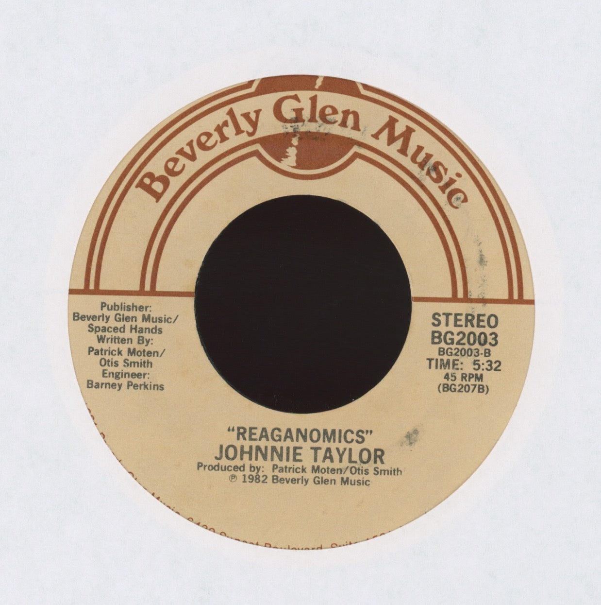 Johnnie Taylor - What About My Love on Beverly Glen Modern Soul 45