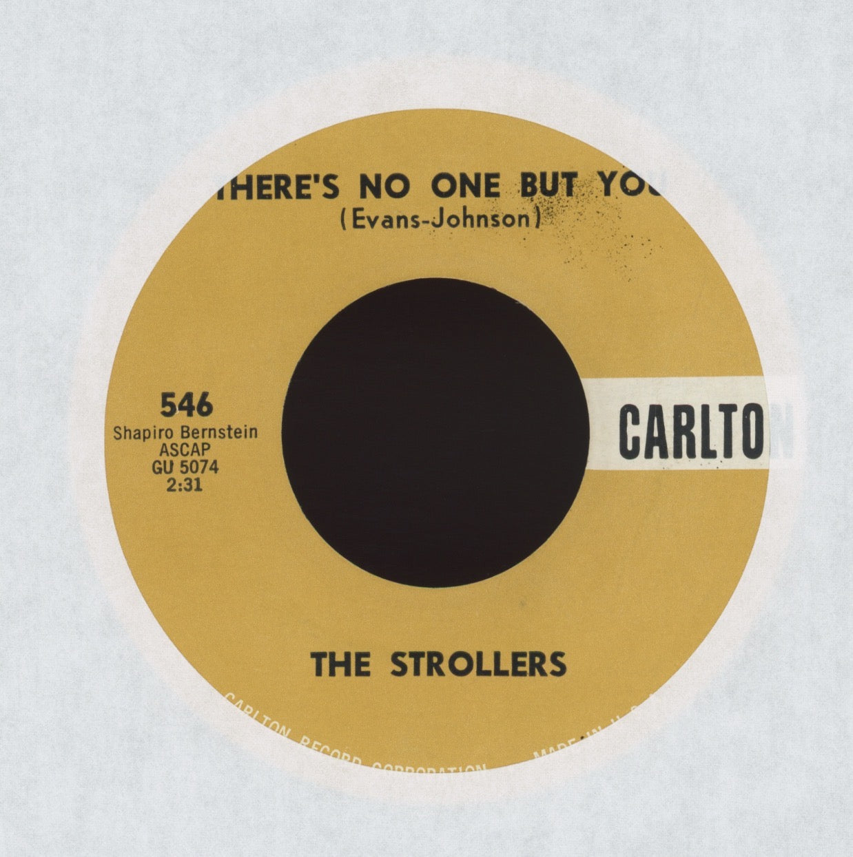 The Strollers - There's No One But You on Carlton