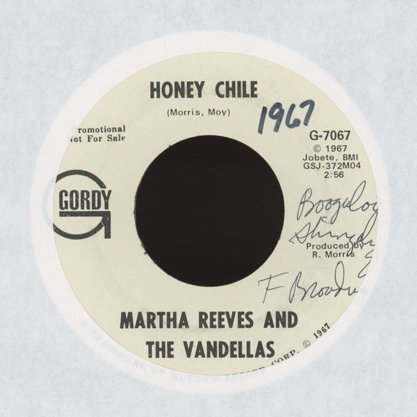 Martha Reeves & The Vandellas - Honey Chile on Gordy Promo Northern Soul 45