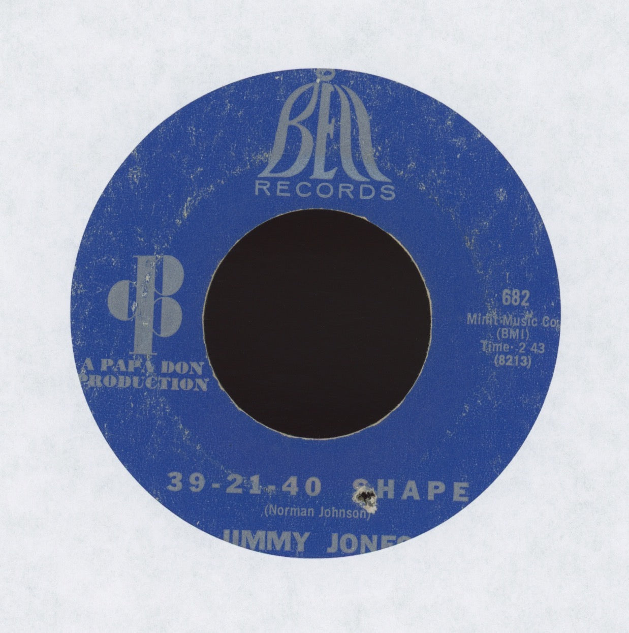 Jimmy Jones - 39-21-40 Shape on Bell Northern Soul 45