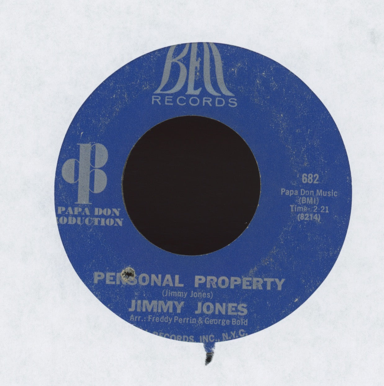 Jimmy Jones - 39-21-40 Shape on Bell Northern Soul 45
