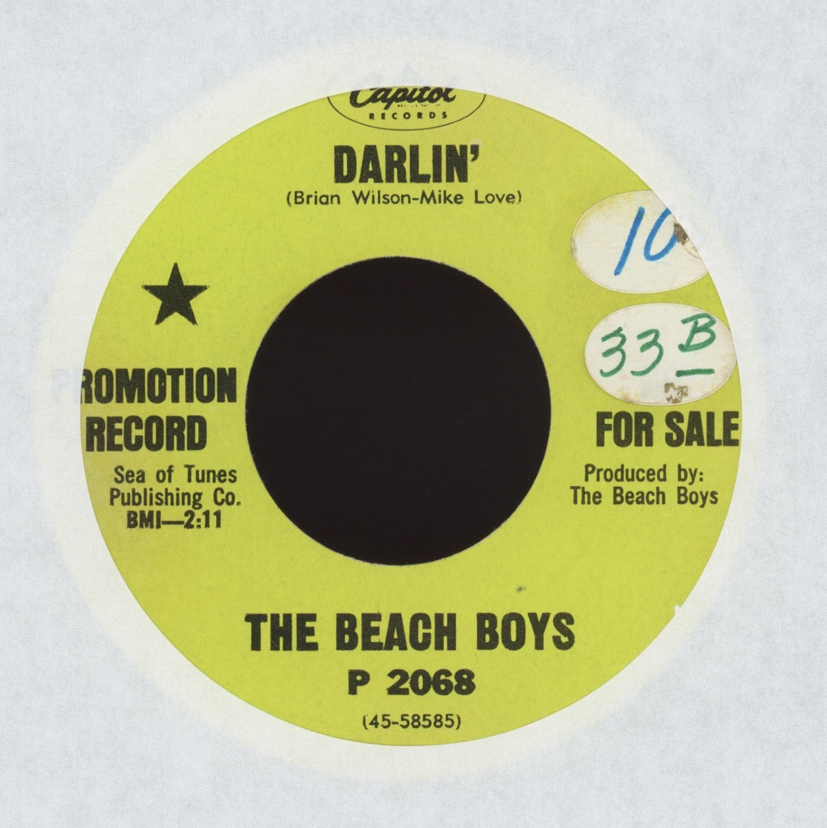The Beach Boys - Darlin' on Capitol Promo Rock 45