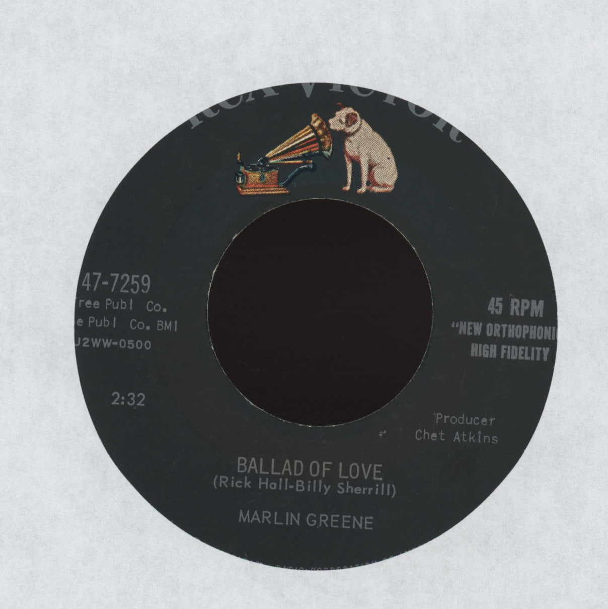 Marlin Greene - Never Been Kissed on RCA Rockabilly 45