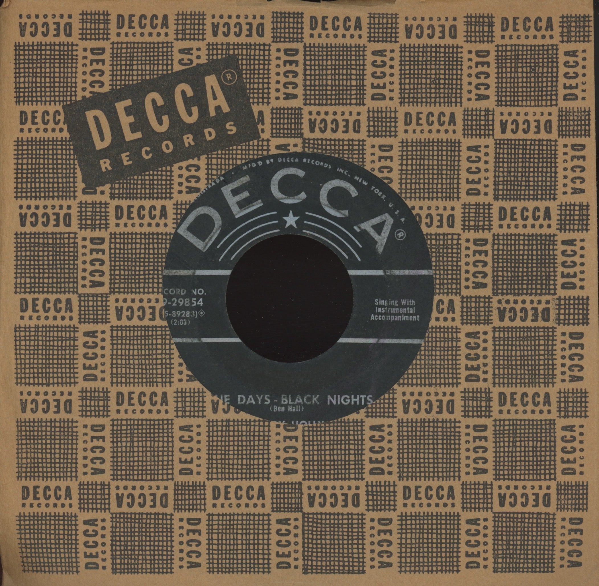 Buddy Holly - Love Me on Decca Rockabilly 45