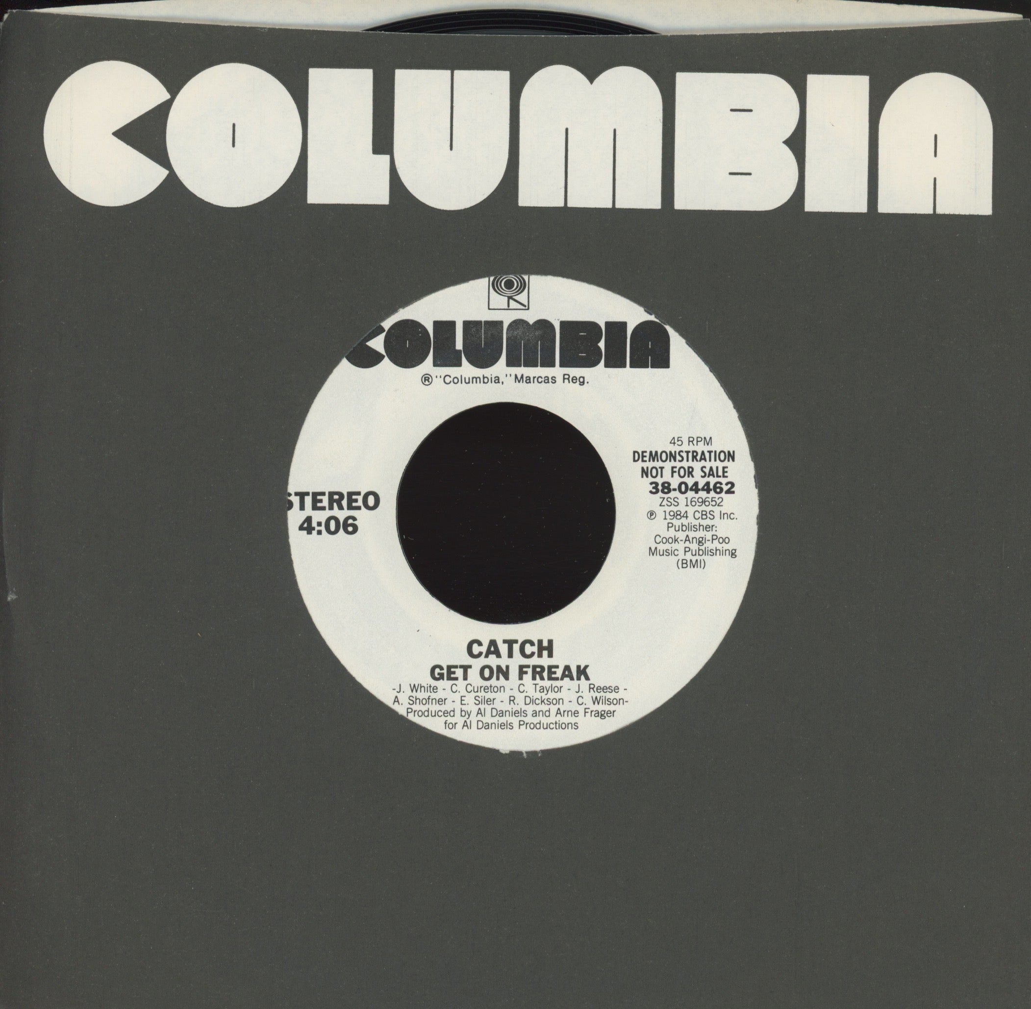 Catch - Get On Freak on Columbia Promo Modern Soul 45