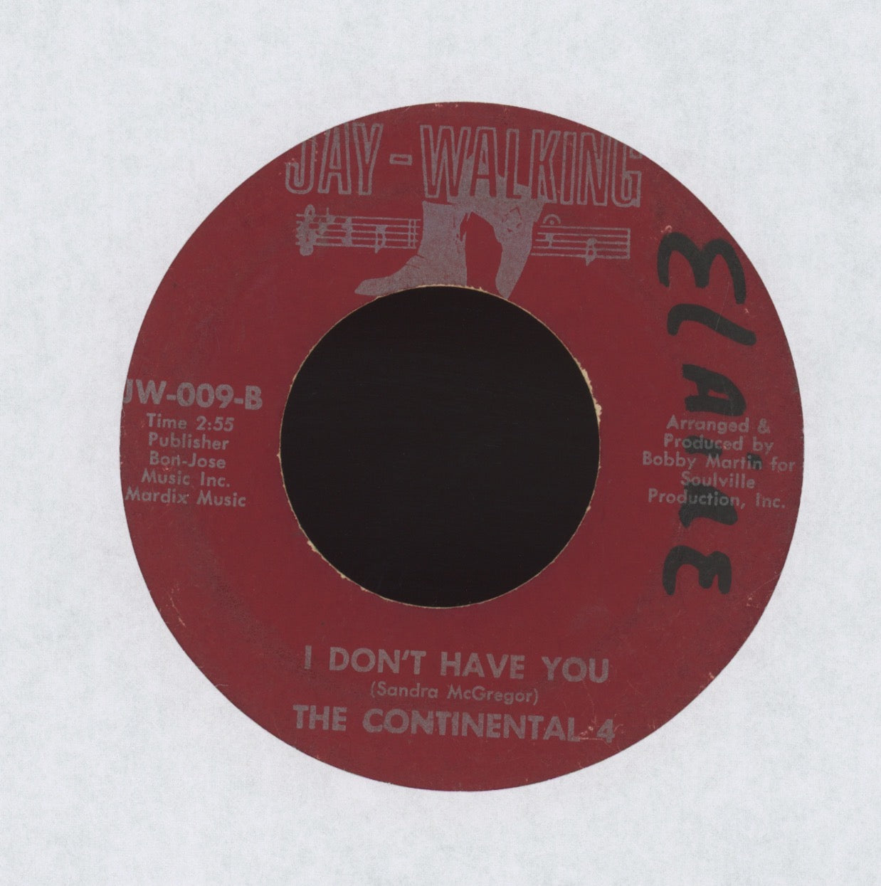 The Continental 4 - The Way I Love You on Jay Walking Northern Soul 45