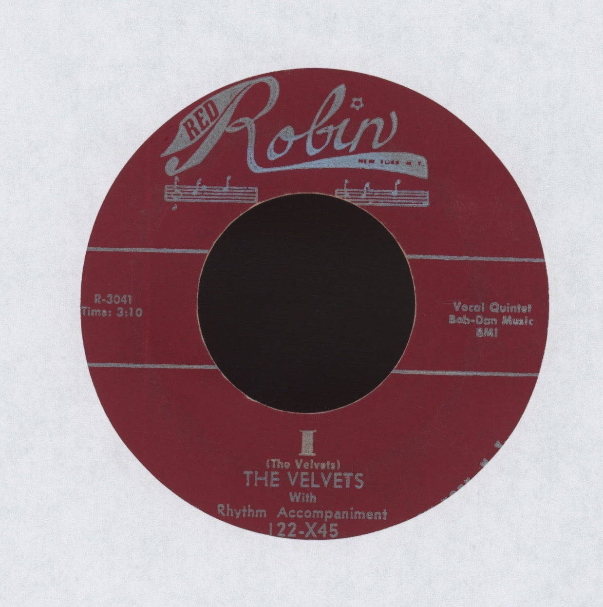 The Velvets - At Last on Robin R&B Doo Wop 45