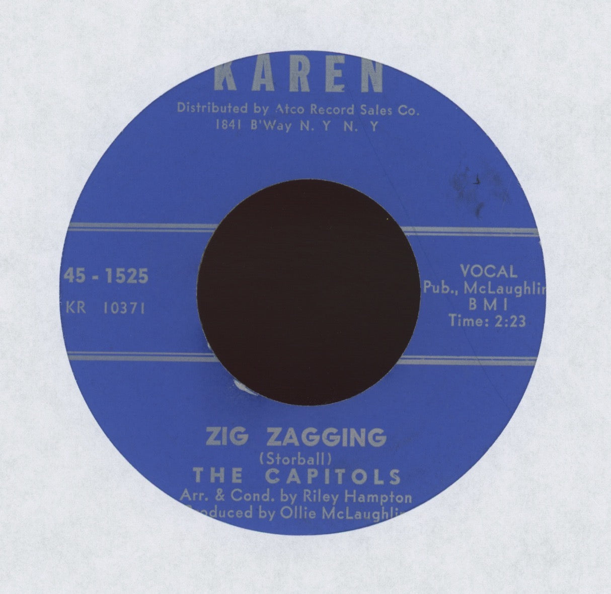 The Capitols - I Got To Handle It / Zig-Zagging on Karen Northern Soul 45