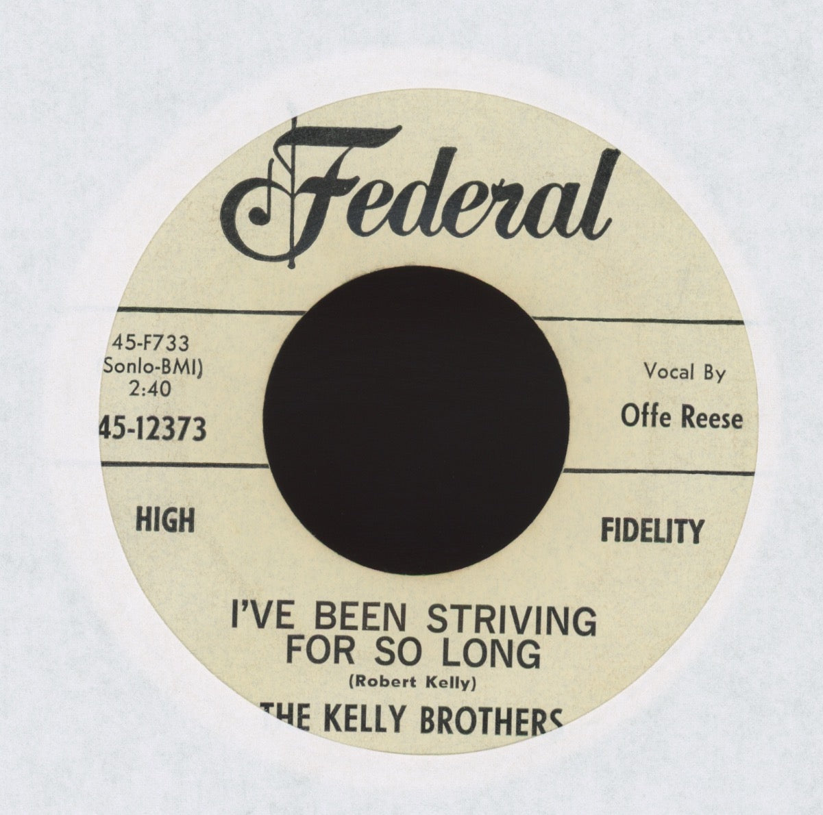 The Kelly Brothers - I've Been Striving For So Long Promo R&B Gospel 45