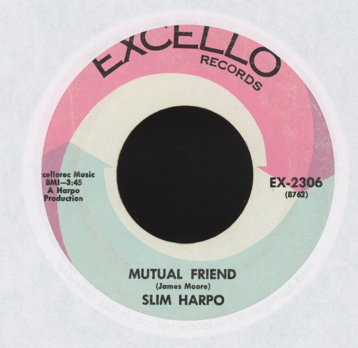 Slim Harpo - Folsom Prison Blues on Excello Blues Funk 45