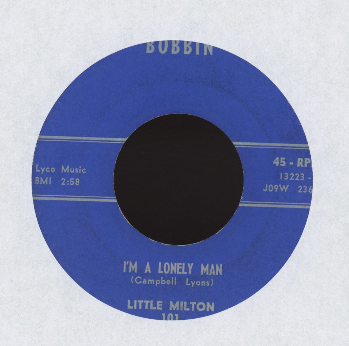 Little Milton - I'm A Lonely Man on Bobbin R&B 45