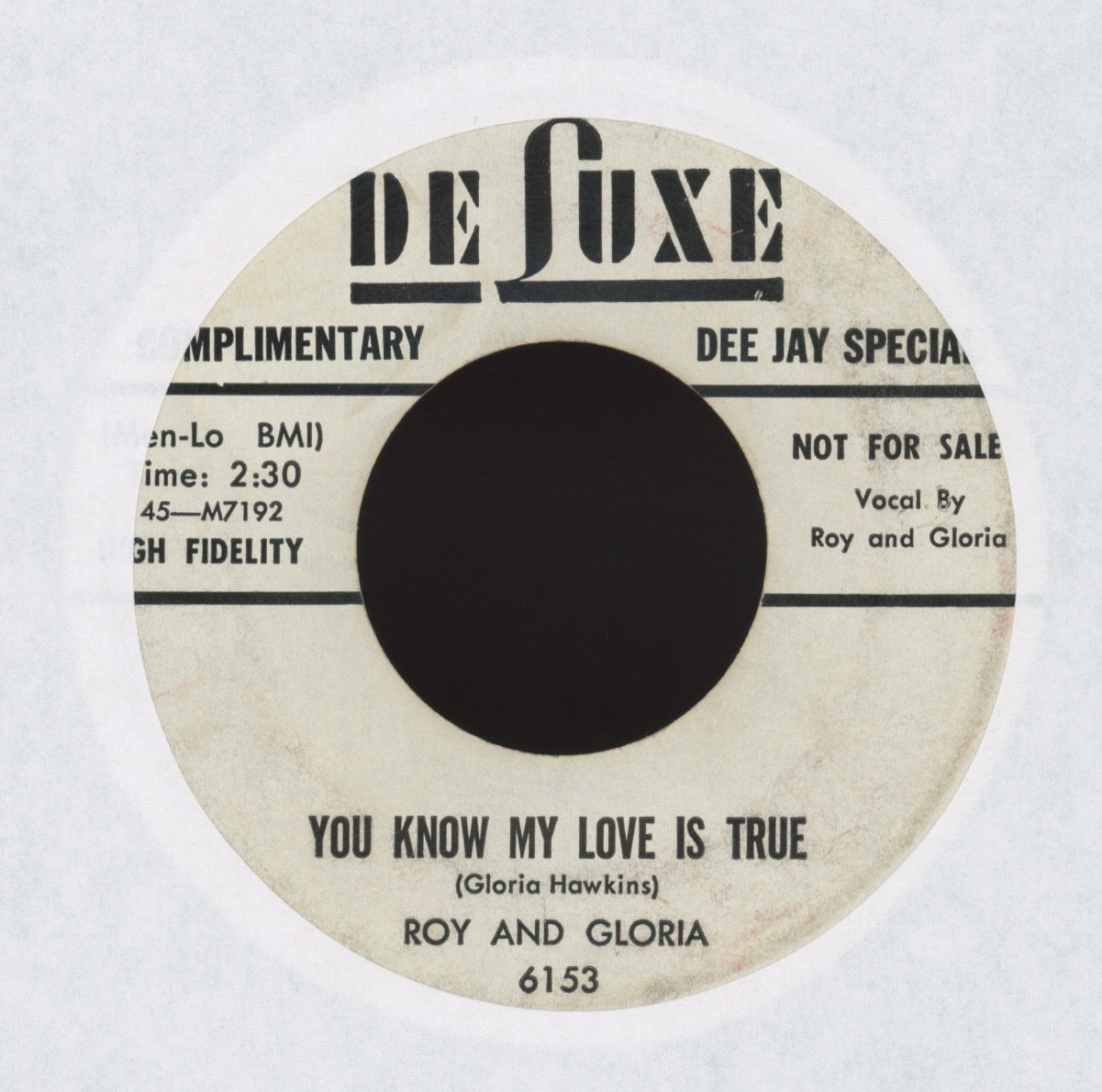 Roy And Gloria - What A Fool Was I on DeLuxe Promo R&B Rocker 45