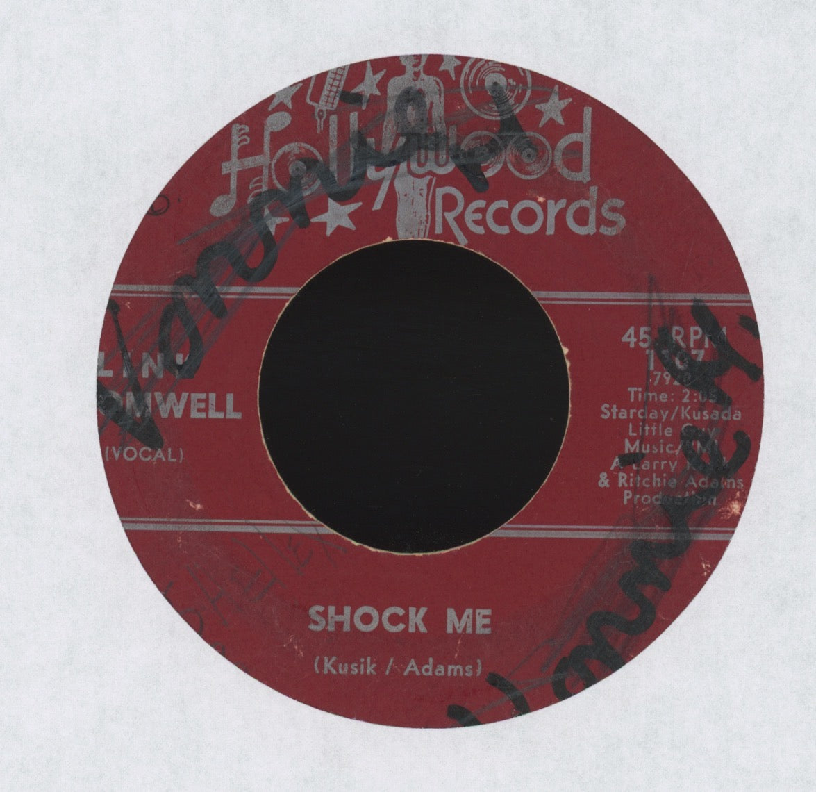 Link Cromwell aka Lenny Kaye - Crazy Like A Fox on Hollywood Garage 45
