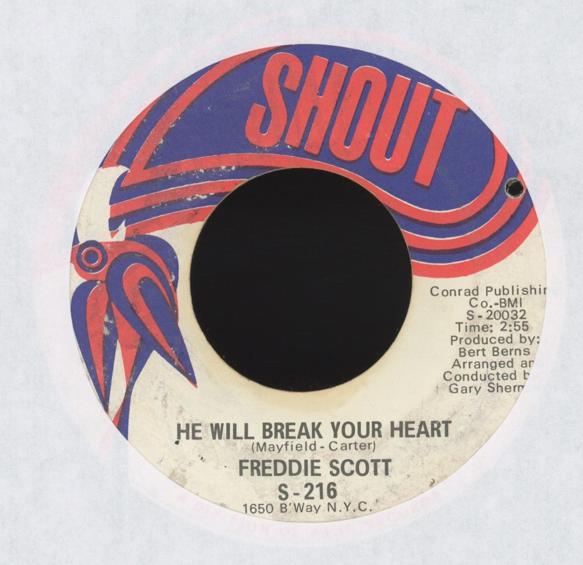 Freddie Scott - I'll Be Gone on Shout Northern Soul 45