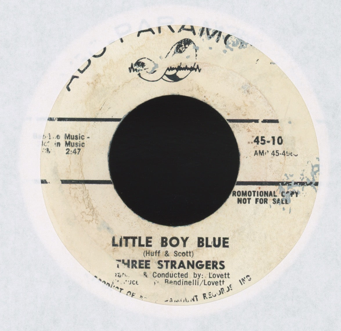 The Three Strangers - I'll Be Alright on ABC Paramount Promo Sweet Soul 45