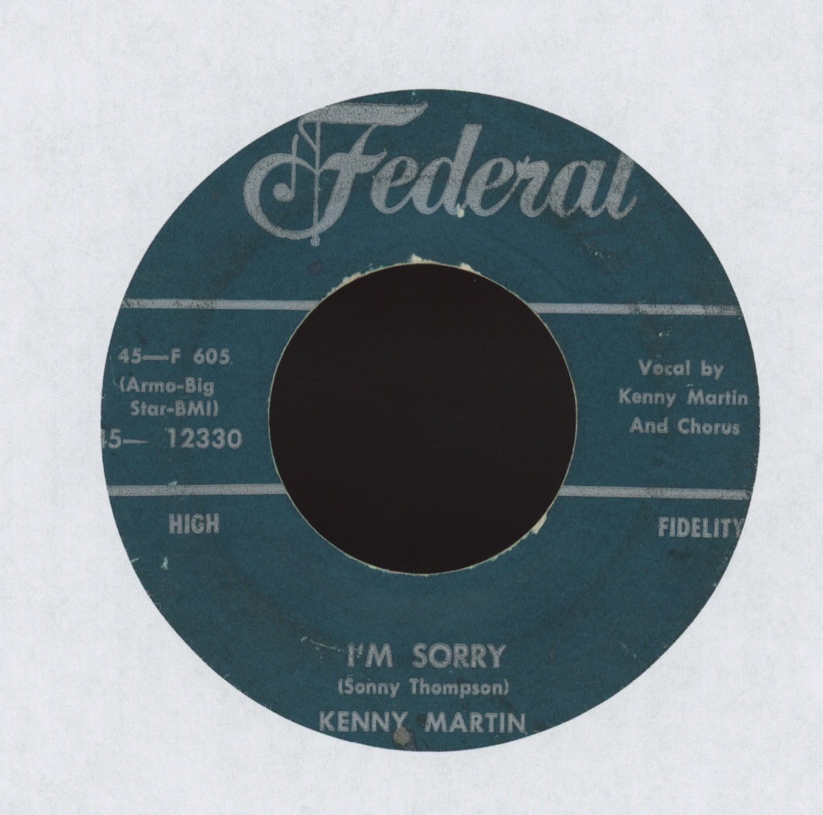 Kenny Martin - Yum Yum on Federal R&B 45