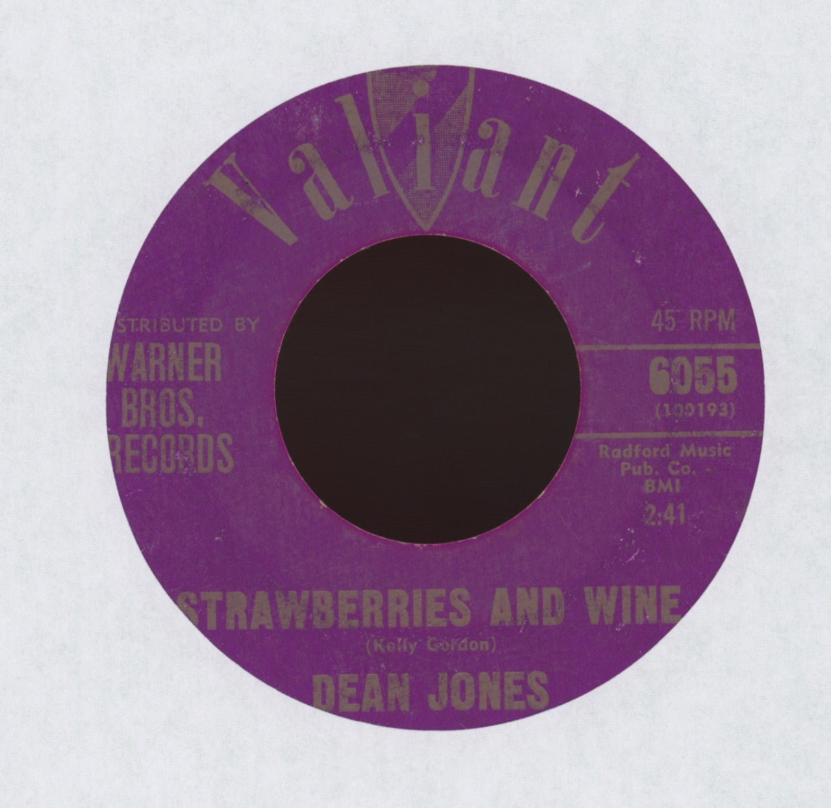 Dean Jones - Women (Ska-Da-La-De-Da) on Valiant R&B Mod Popcorn 45