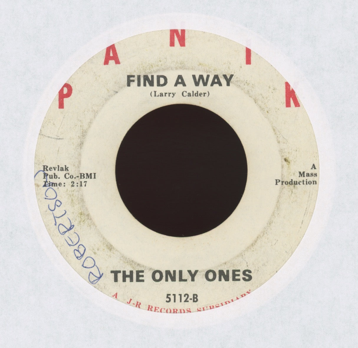 The Only Ones - Find a Way on Panik Garage 45