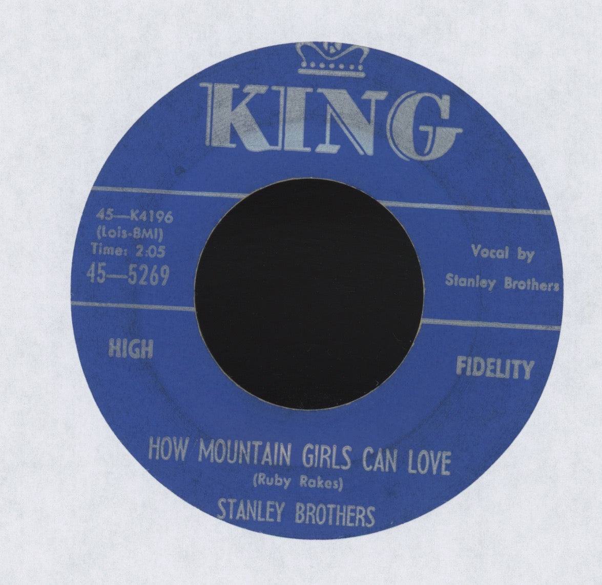 The Stanley Brothers - I'm A Man Of Constant Sorrow on King Bluegrass 45