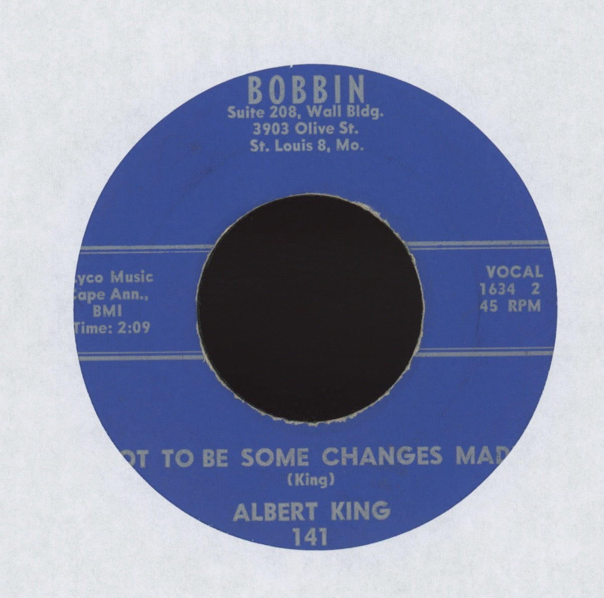 Albert King - I'll Do Anything You Say on Bobbin R&B Blues 45