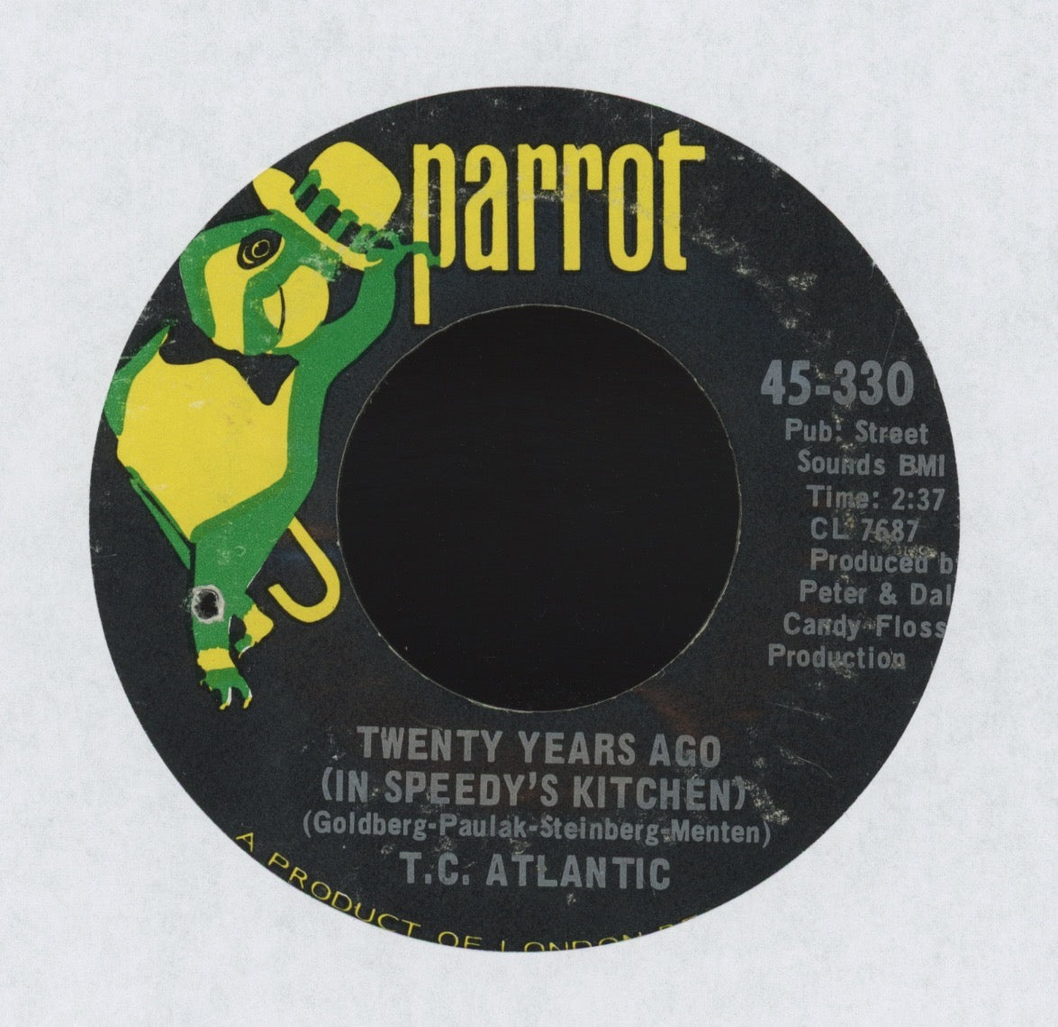 T.C. Atlantic - Twenty Years Ago (In Speedy's Kitchen) Rock 45