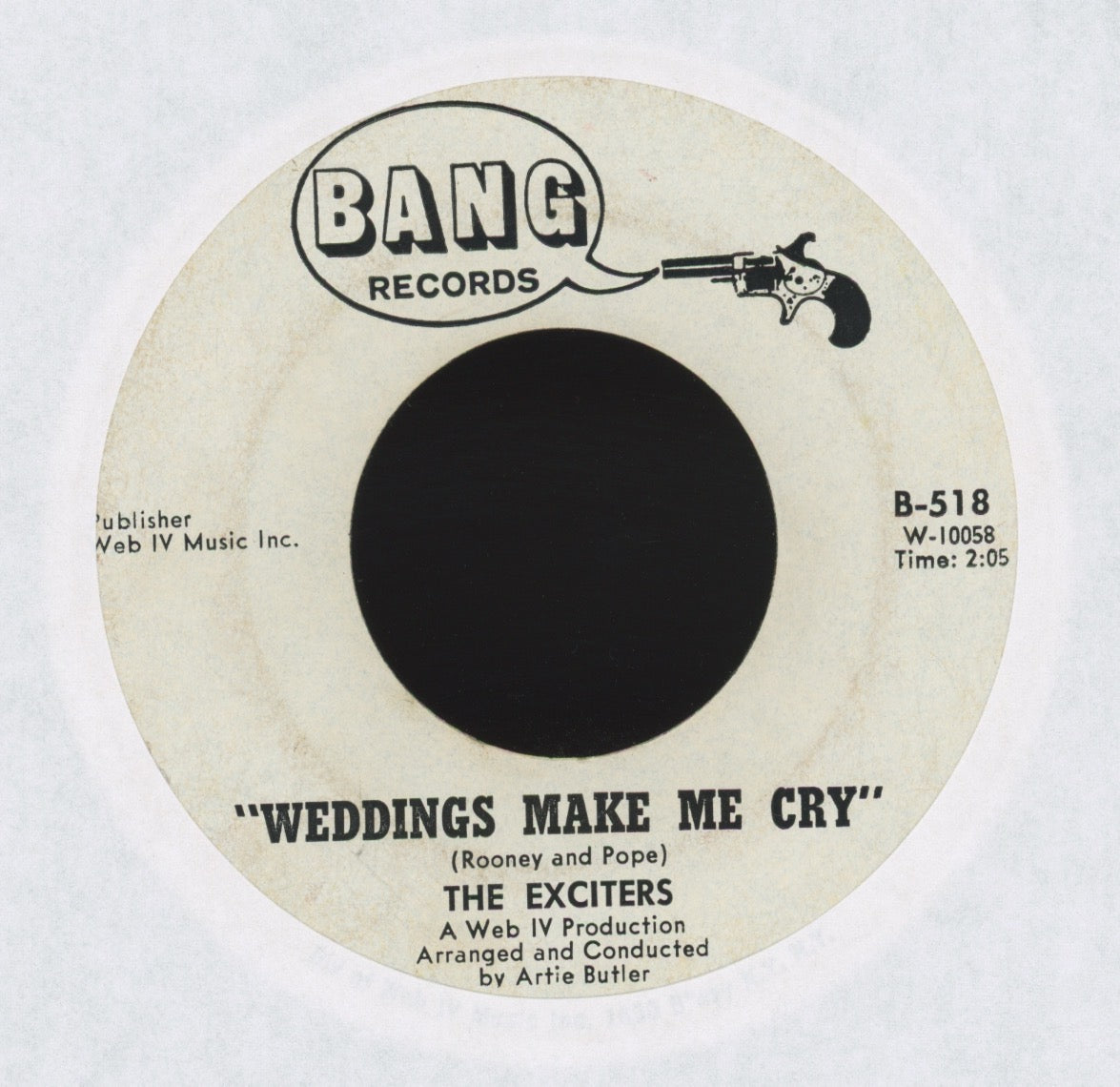 The Exciters - Weddings Make Me Cry on Bang Promo Northern Soul 45