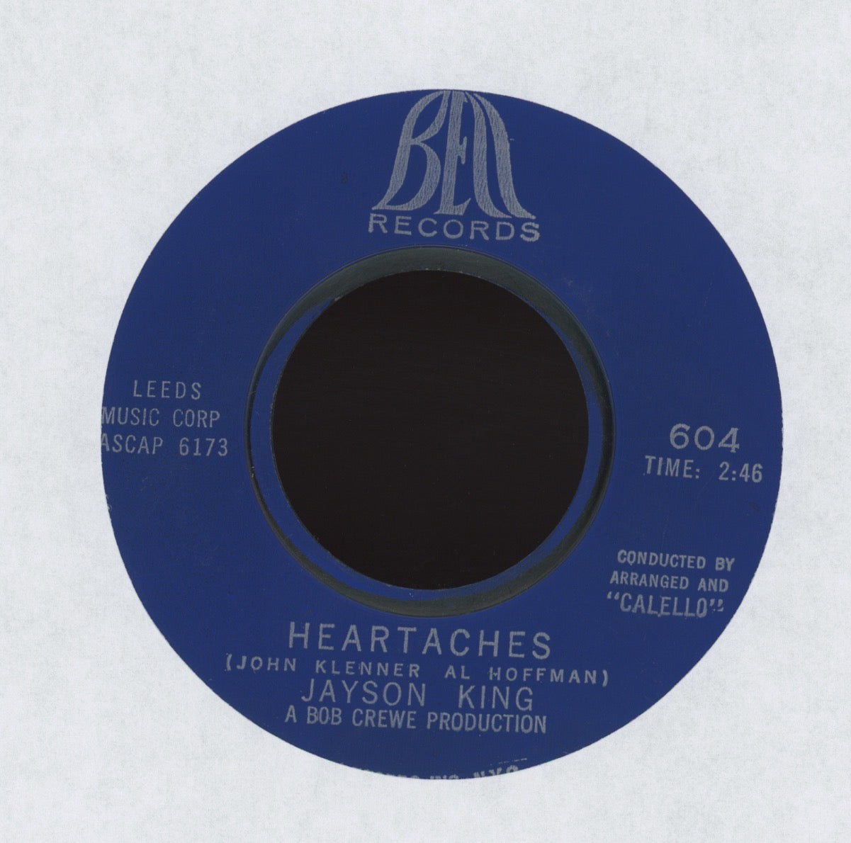 Jayson King - Bamboo Man on Bell R&B Northern Soul 45