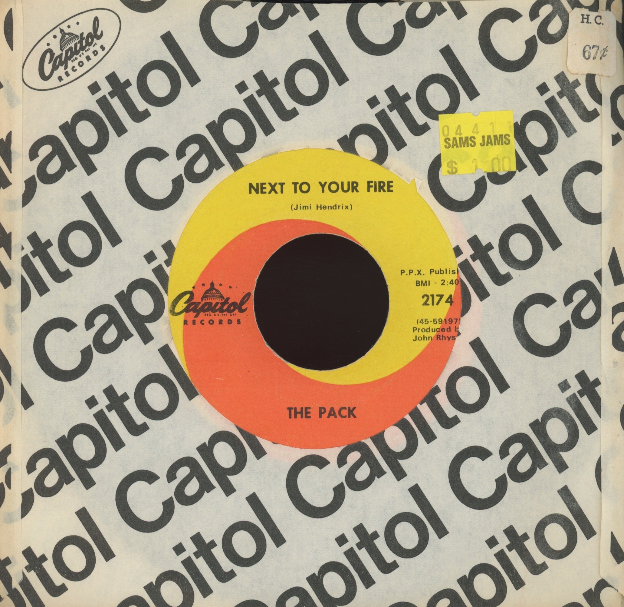 The Pack - Next To Your Fire on Capitol Garage 45