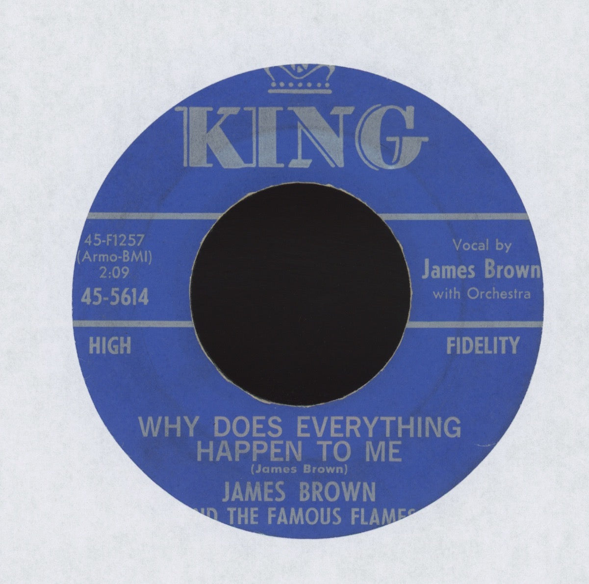 James Brown & The Famous Flames - Night Train on King R&B 45