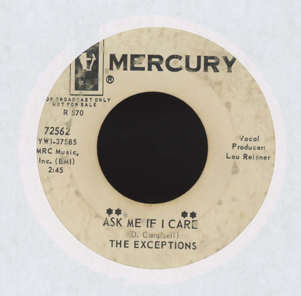 The Exceptions - Do-Do-Do-Bah on Mercury Promo Soul 45