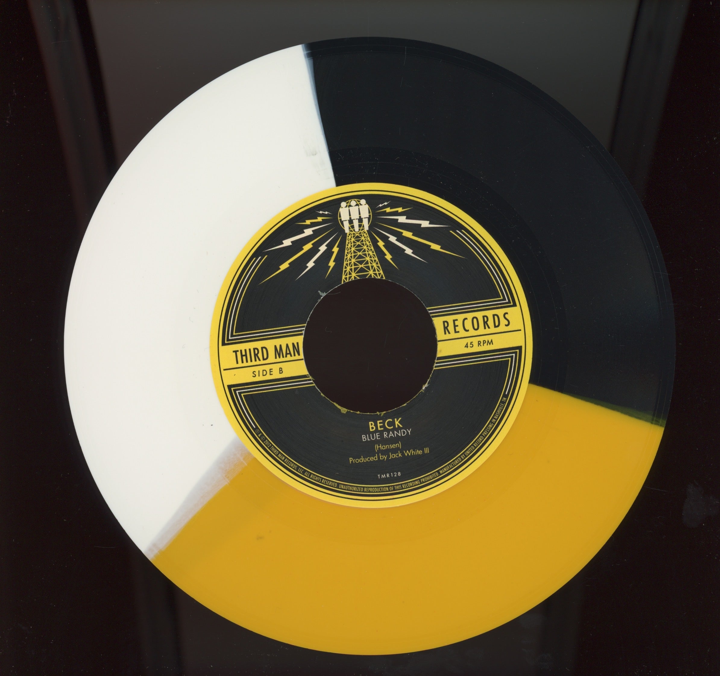 Beck - I Just Started Hating Some People Today on Third Man Ltd Tri-Color 7" With Picture Sleeve