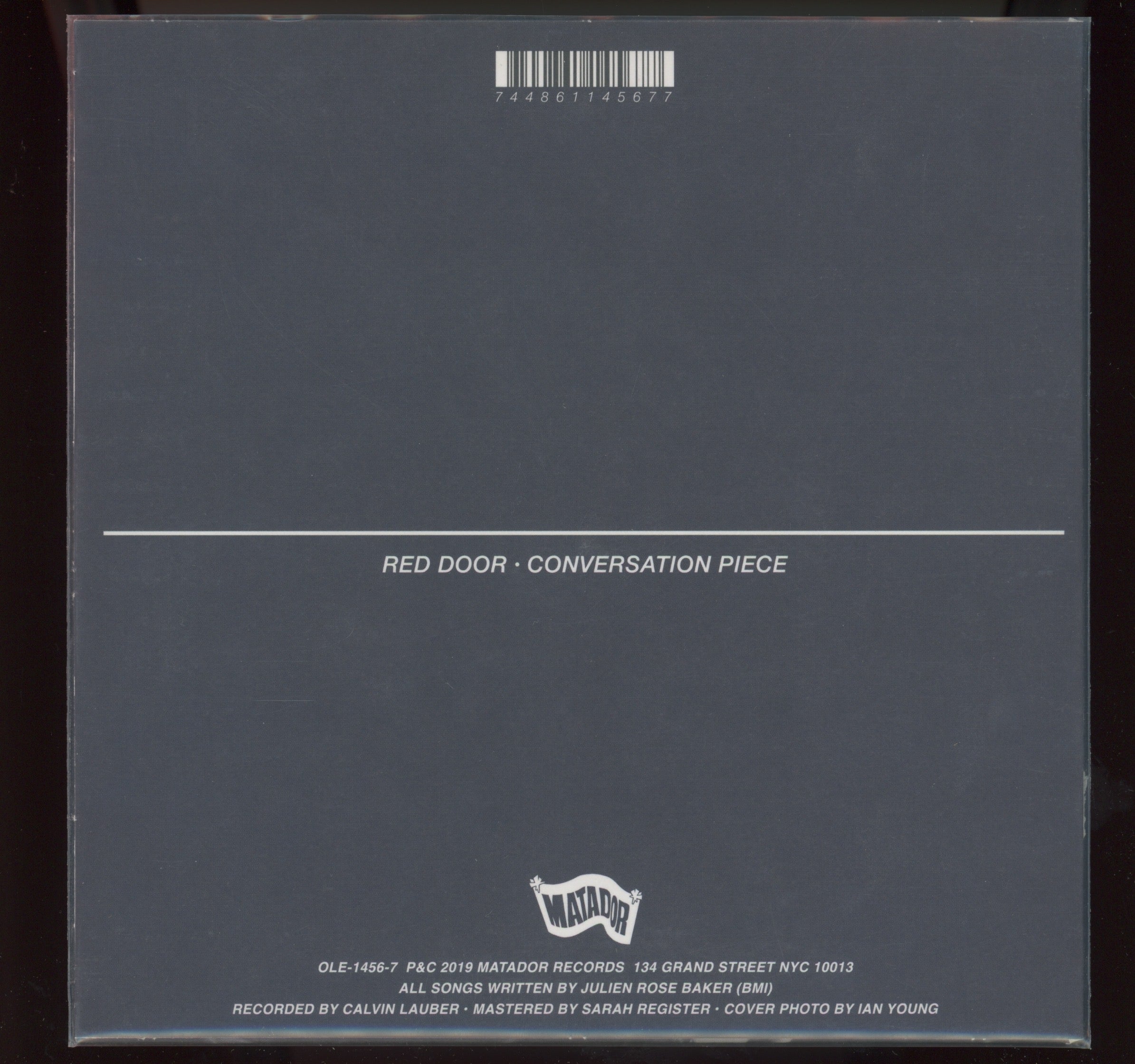 Julien Baker - Red Door b/w Conversation Piece on Matador RSD 2019 Red Vinyl 7" With Picture Sleeve