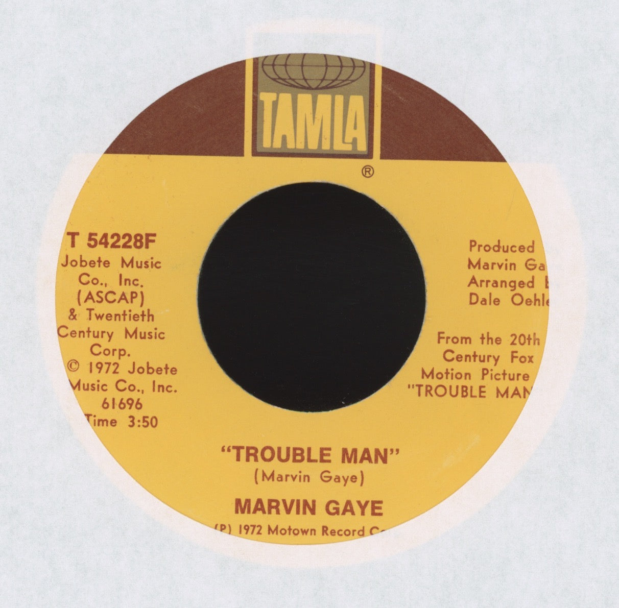 Marvin Gaye - Trouble Man on Tamla Soul Funk 45