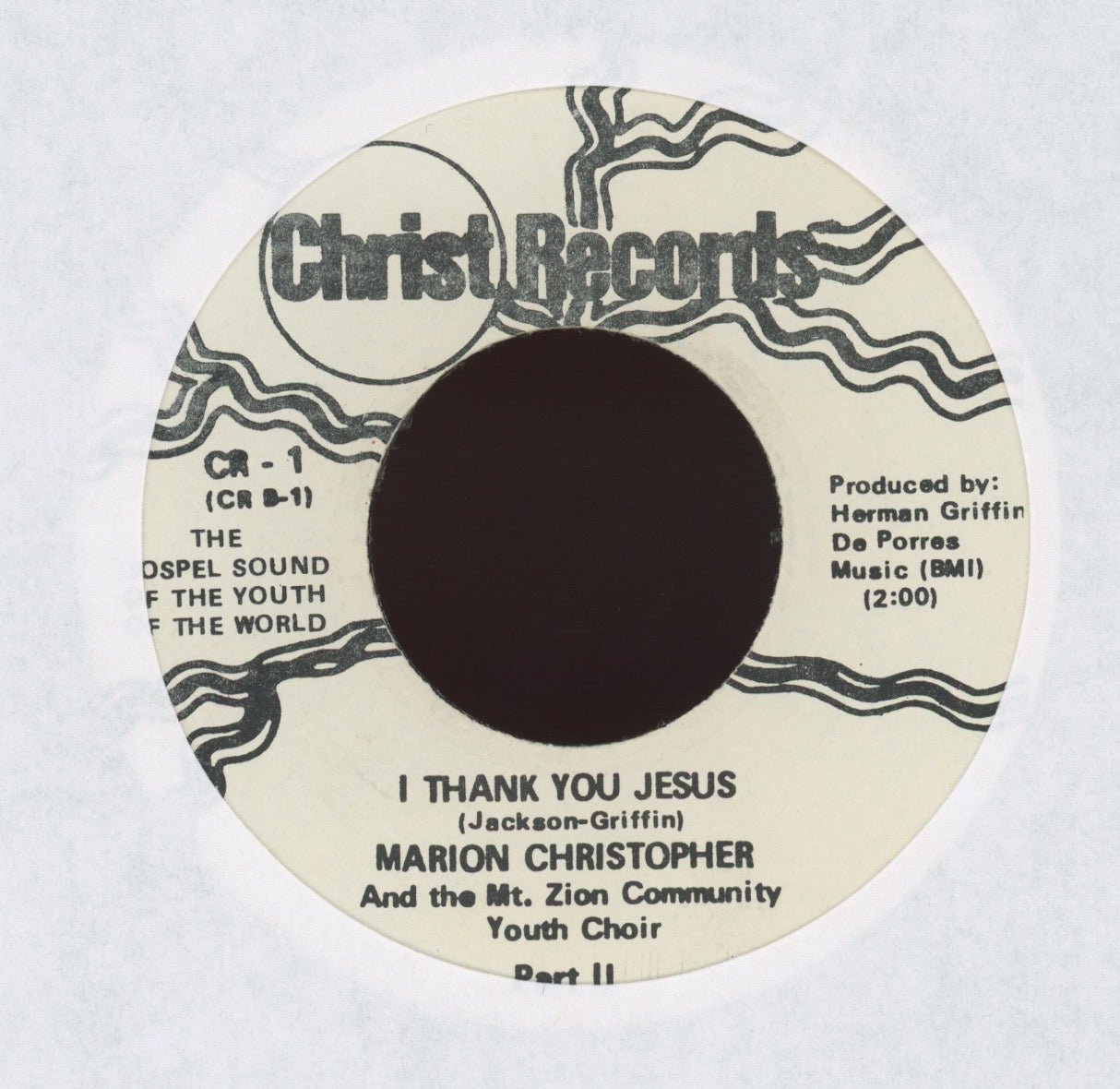 Marion Christopher - I Thank You Jesus on Christ Northern Soul 45