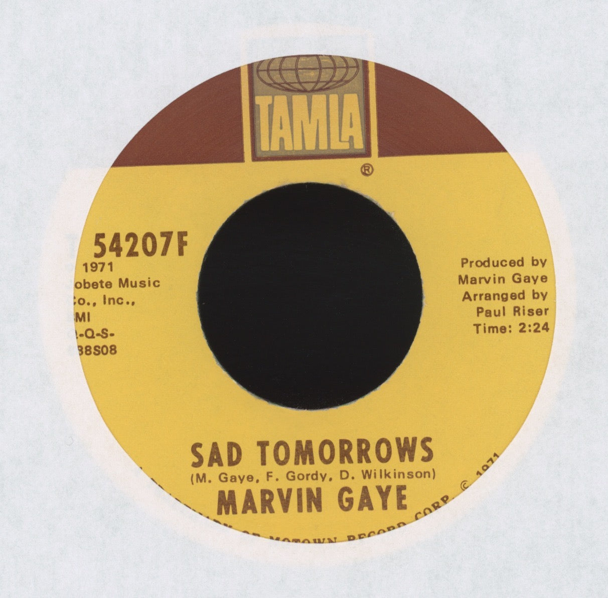 Marvin Gaye - Mercy Mercy Me (The Ecology) on Tamla Soul Funk 45