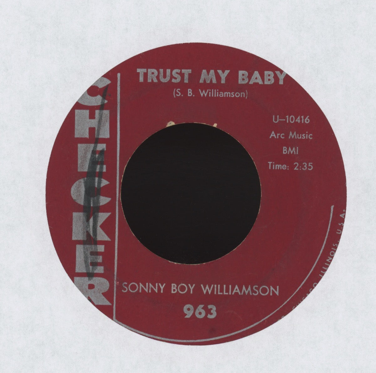 Sonny Boy Williamson - Too Close Together on Checker R&B Blues 45