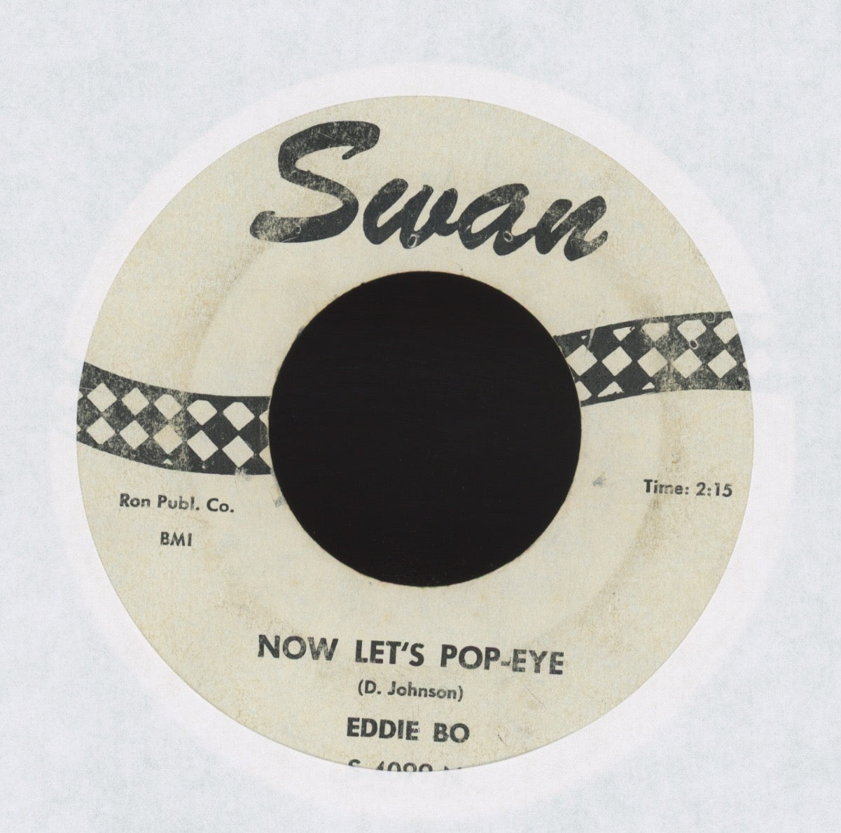 Eddie Bo - Check Mr. Pop-Eye / Now Let's Pop-Eye on Swan R&B 45