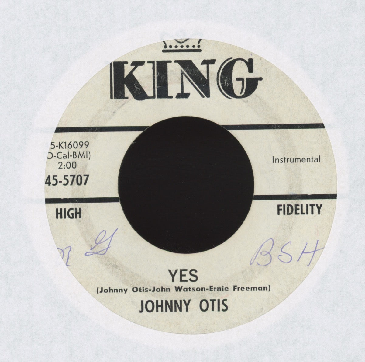 Johnny Otis - Somebody Call The Station on King Promo R&B 45