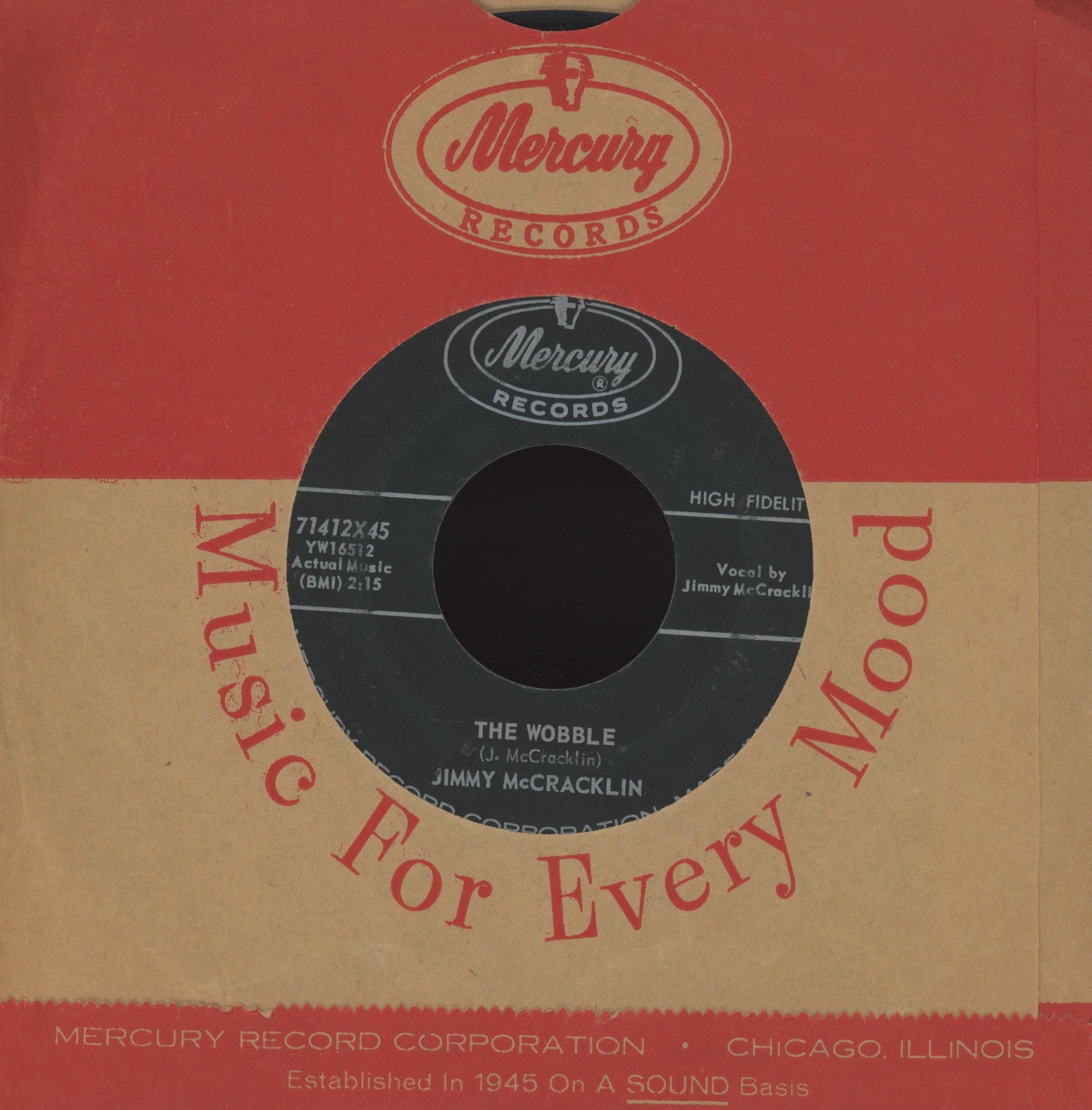 Jimmy McCracklin - The Wobble on Mercury R&B Rocker 45