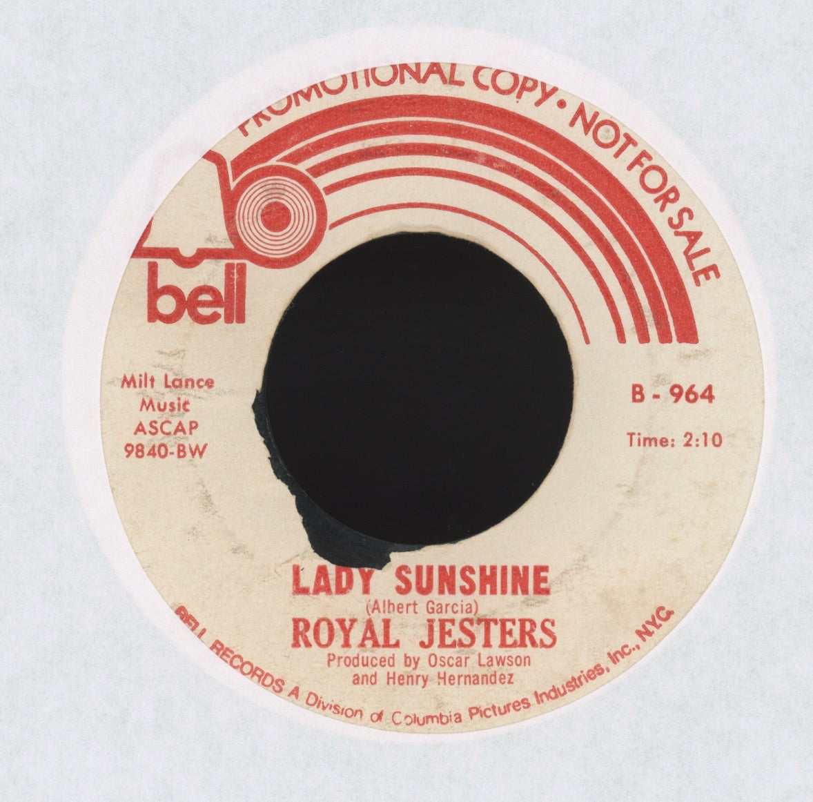 The Royal Jesters - That Girl on Bell Promo Northern Latin Soul 45
