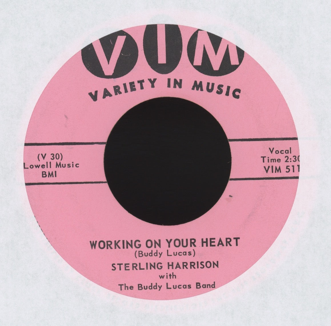 Sterling Harrison - Working On Your Heart on VIM R&B Rocker 45